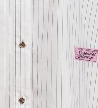 Essentiel Antwerp Chemise à col lavallière Kacao blanc cassé