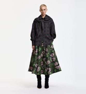 Essentiel Antwerp Chemise Oversize avec Foulard Kiss gris, noir