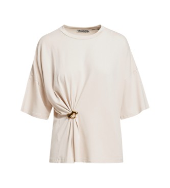 Essentiel Antwerp Tee-shirt avec broche Kuba blanc cassé