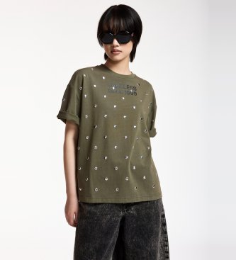 Essentiel Antwerp Groen Kourse Tachuelas T-shirt