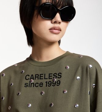 Essentiel Antwerp Groen Kourse Tachuelas T-shirt