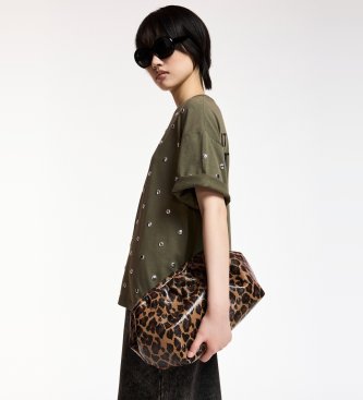 Essentiel Antwerp Groen Kourse Tachuelas T-shirt