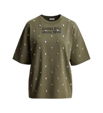 Essentiel Antwerp Groen Kourse Tachuelas T-shirt