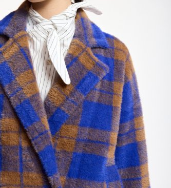 Essentiel Antwerp Karreau blazer med tern i blå