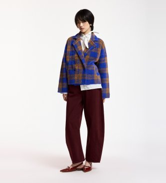 Essentiel Antwerp Karreau blazer med tern i blå
