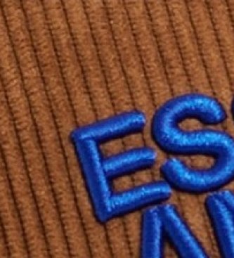 Essentiel Antwerp Casquette en velours côtelé Logo Kainor marron