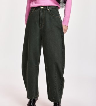 Essentiel Antwerp Cropped jeans i mörkgrå Kokos med tunnformade ben