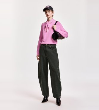 Essentiel Antwerp Cropped jeans i mörkgrå Kokos med tunnformade ben