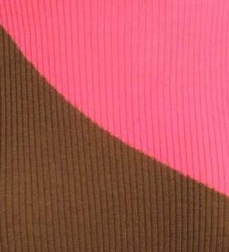 Essentiel Antwerp Pull bicolore col haut Koncert marron, rose