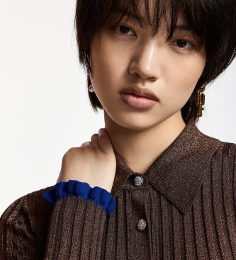 Essentiel Antwerp Polo ajusté Karan marron