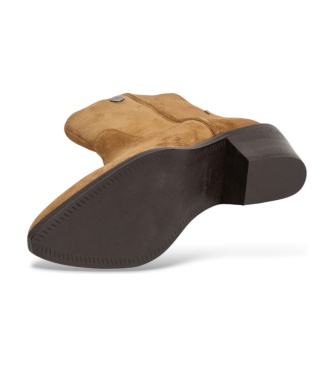 Pepe Jeans Bottes en cuir Lake Basic marron