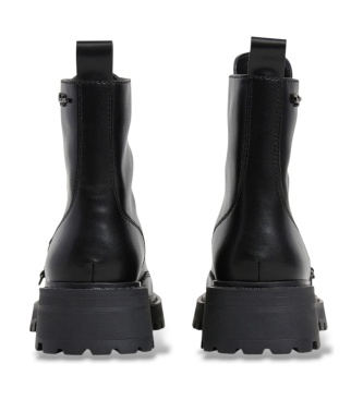Pepe Jeans Bottes en cuir Stacy Feel noires