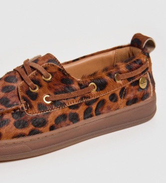 Pepe Jeans Usnjeni mokasinki Ball Boat rjavi