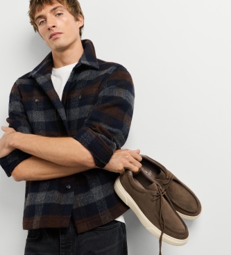 Pepe Jeans Colins Street bådsko i brunt skind