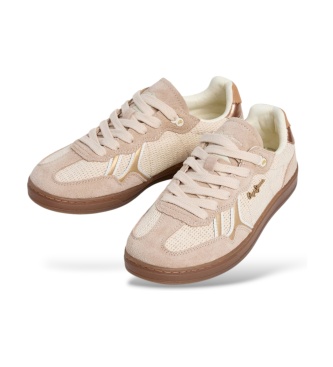 Pepe Jeans Ball Natural off-white sneakers