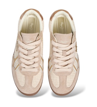 Pepe Jeans Ball Natural off-white sneakers