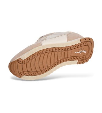 Pepe Jeans Beige Bexley Essence sneakers