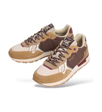 Pepe Jeans Baskets Brit City marron