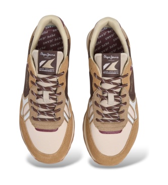 Pepe Jeans Baskets Brit City marron