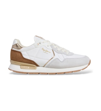 Pepe Jeans Baskets Brit Elite blanc cassé