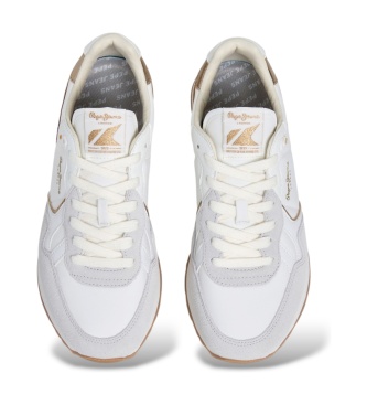 Pepe Jeans Baskets Brit Elite blanc cassé