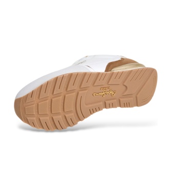 Pepe Jeans Baskets Brit Elite blanc cassé