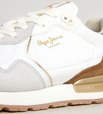 Pepe Jeans Baskets Brit Elite blanc cassé