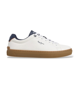 Pepe Jeans Camden Log sneakers knækket hvid