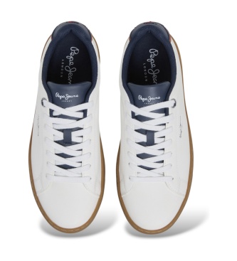 Pepe Jeans Camden Log sneakers knækket hvid