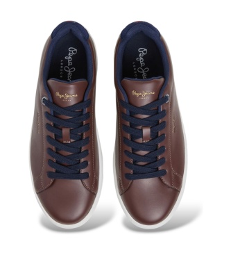 Pepe Jeans Mørkebrune Camden Mode sneakers