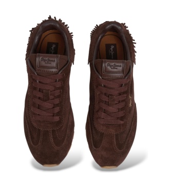 Pepe Jeans Sneakers Jane Boho mørkebrun