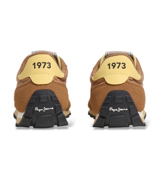 Pepe Jeans Jane Brand cognac brown sneakers