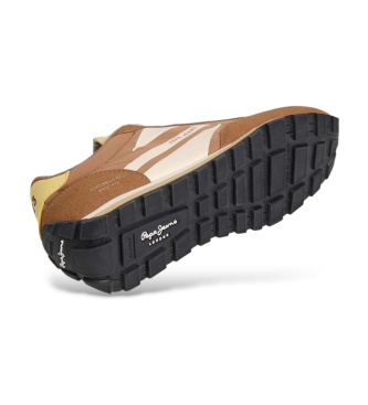 Pepe Jeans Jane Brand cognac brown sneakers