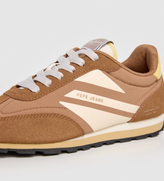 Pepe Jeans Jane Brand cognac brown sneakers