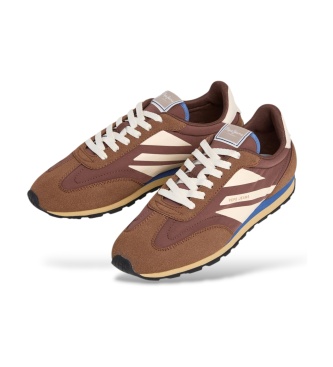Pepe Jeans Jason Brand brune sneakers