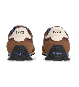 Pepe Jeans Jason Brand brune sneakers