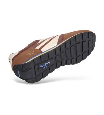 Pepe Jeans Jason Brand brune sneakers
