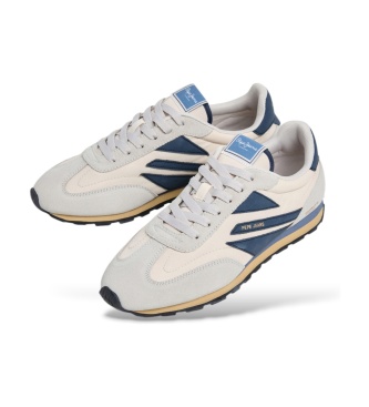 Pepe Jeans Baskets Jason Retro blanc cassé