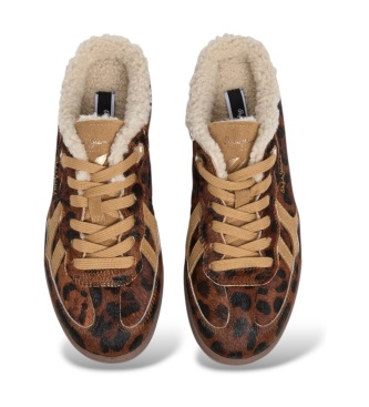 Pepe Jeans Brown leather Ball Clog sneakers