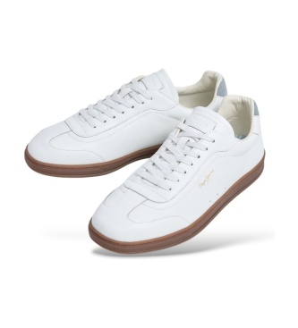 Pepe Jeans Ball Plain sneakers i læder, knækket hvid
