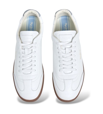Pepe Jeans Ball Plain sneakers i læder, knækket hvid