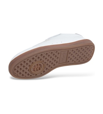 Pepe Jeans Ball Plain sneakers i læder, knækket hvid