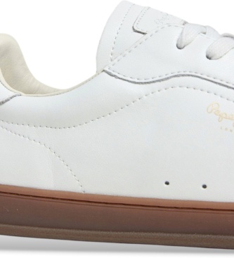 Pepe Jeans Ball Plain sneakers i læder, knækket hvid