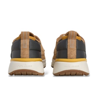 Pepe Jeans Náuticos de piel Bampton Evolve marrón