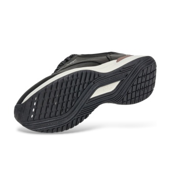 Pepe Jeans Leren Bampton Urban sneakers zwart