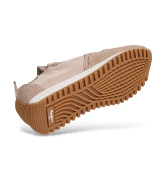 Pepe Jeans Blair Ledersneaker beige