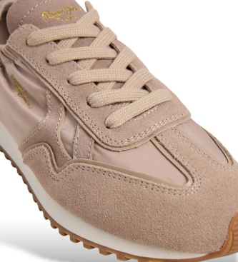 Pepe Jeans Blair Ledersneaker beige