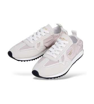 Pepe Jeans Blair Essence hvide lædersneakers