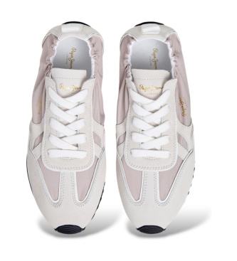 Pepe Jeans Blair Essence hvide lædersneakers