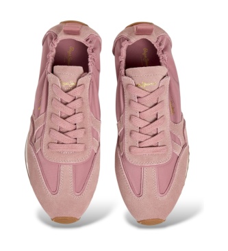 Pepe Jeans Blair Essence Ledersneaker rosa